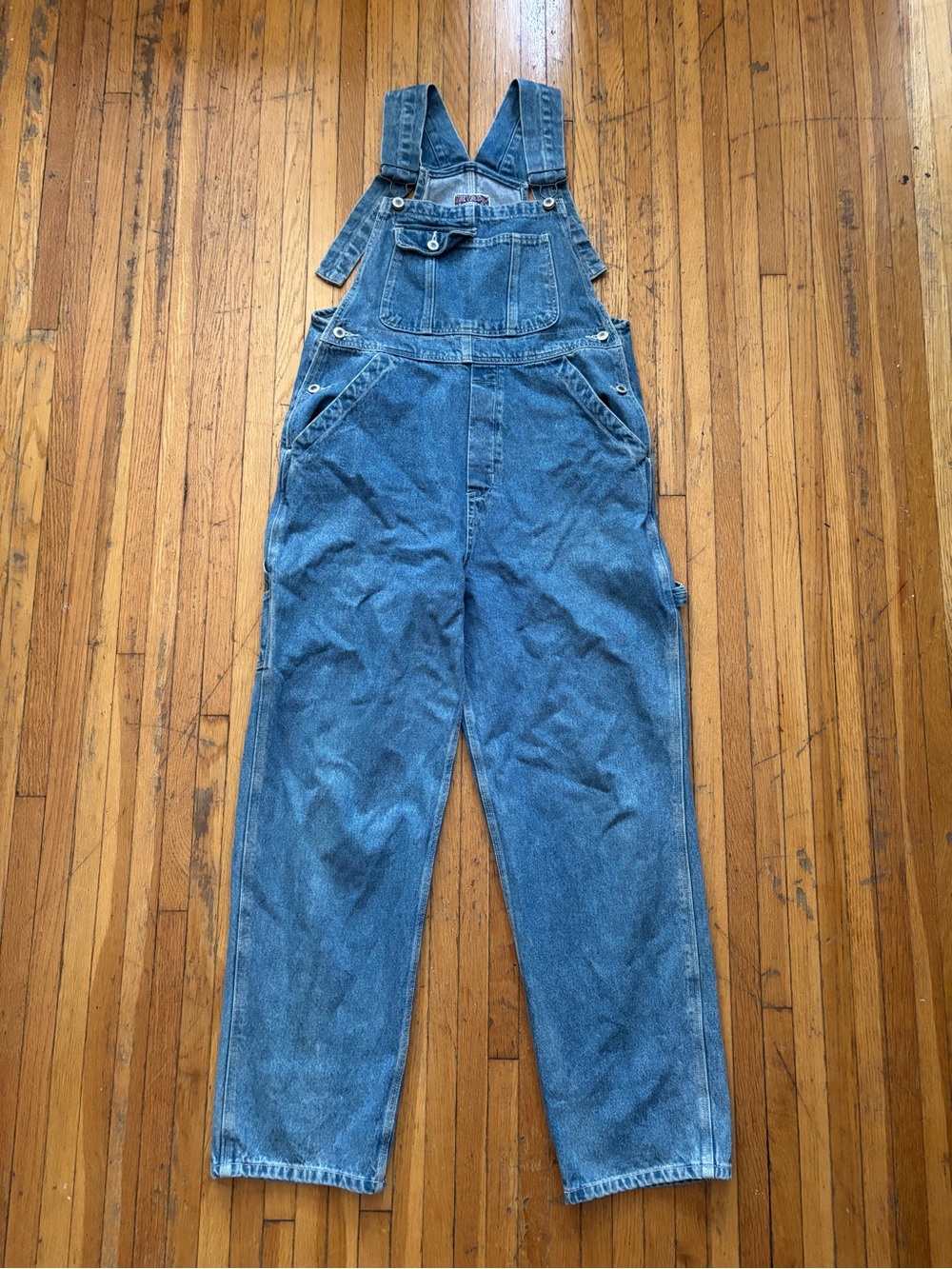 Vintage Nevada 90s straight leg denim jean overalls dungarees workwear